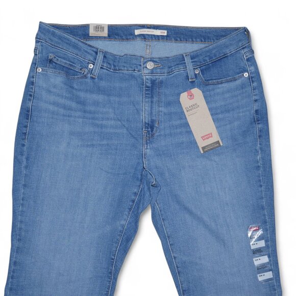 Levi's Women's Plus Size 18W Bootcut Jeans Stretch Mid-Rise Western Rodeo NWT - Picture 7 of 14